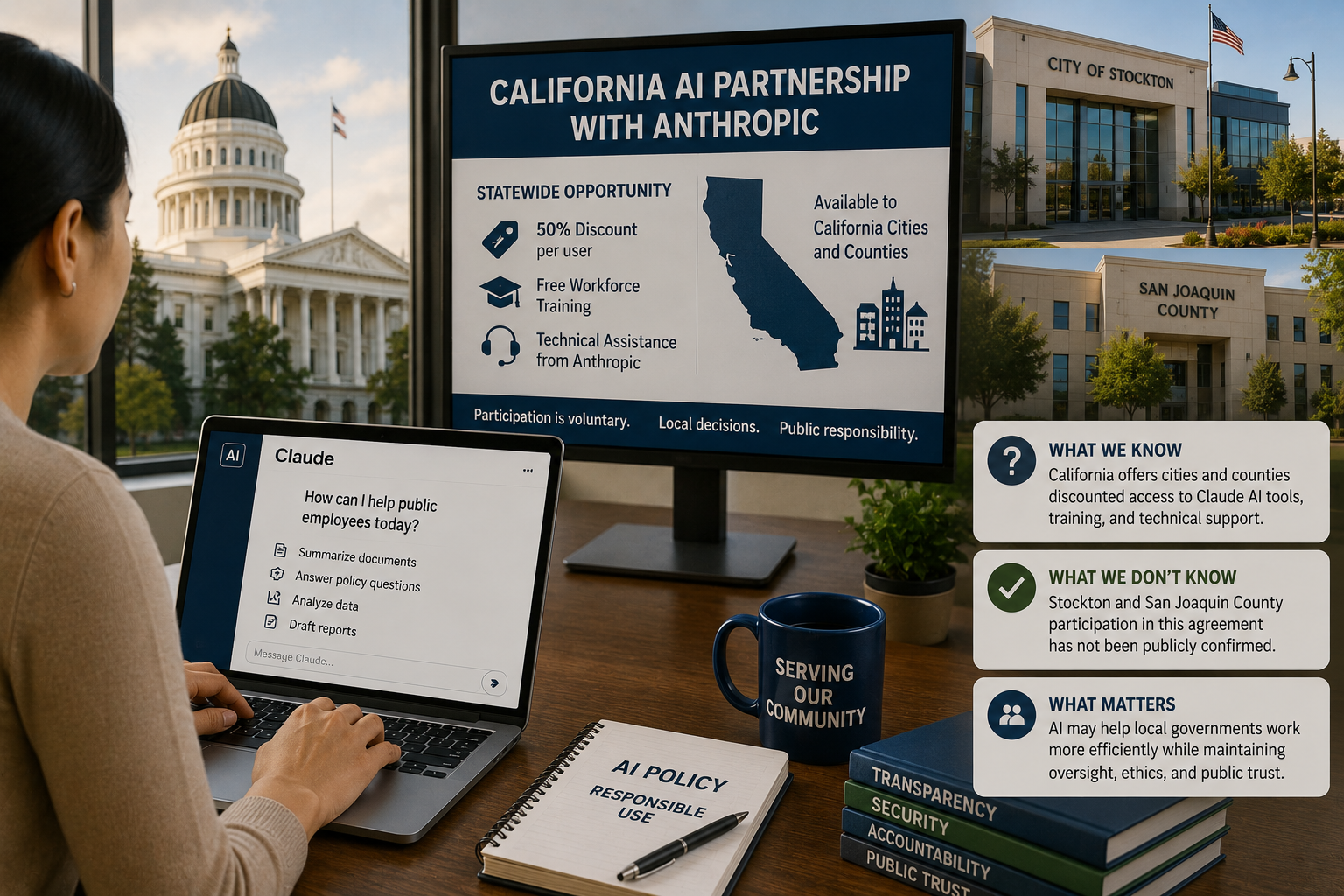 California Opens a New AI Path for Local Government, but Stockton’s Participation Is Not Yet Confirmed