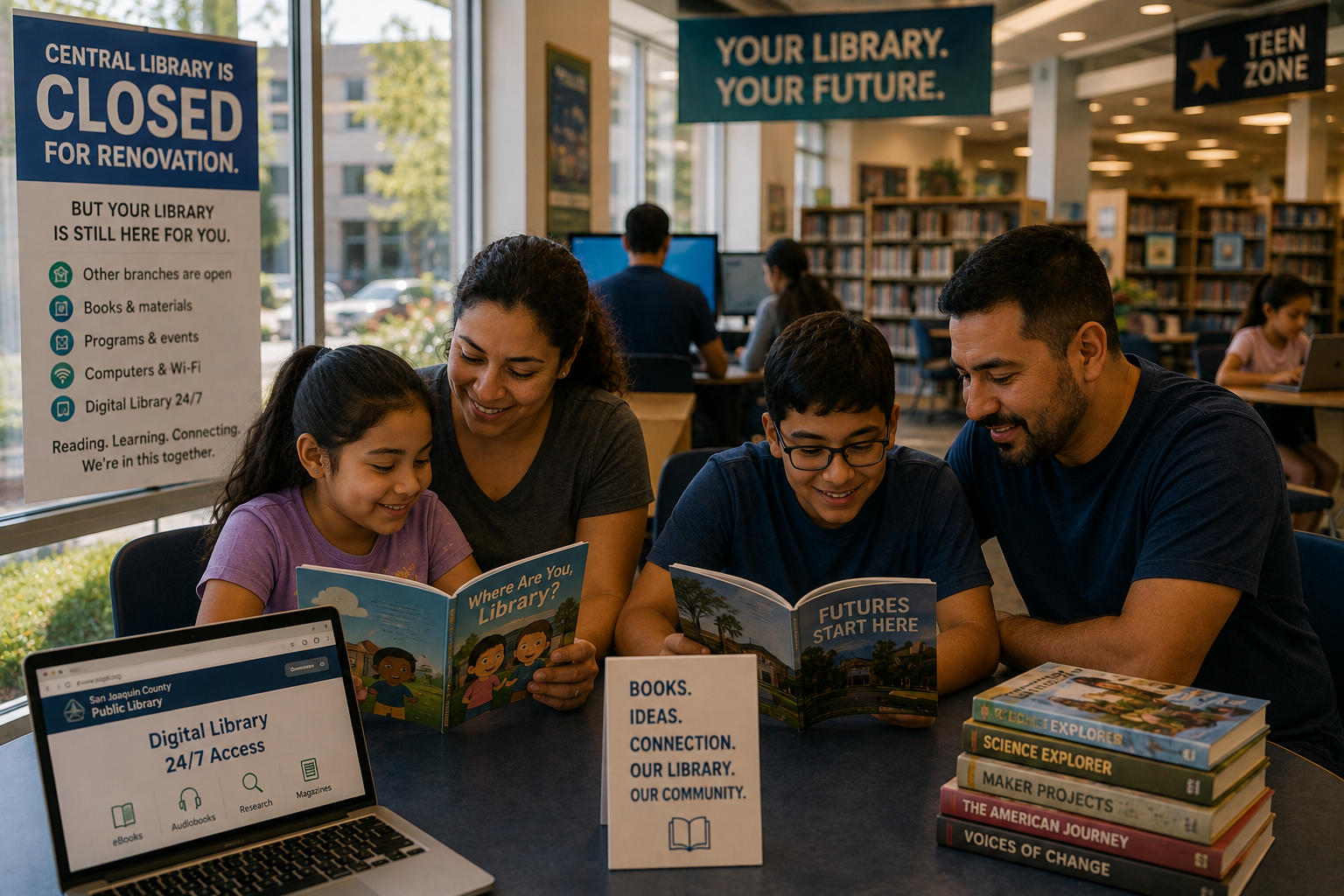 As Stockton’s Central Library Closes, Families Still Have Places to Learn, Connect, and Grow